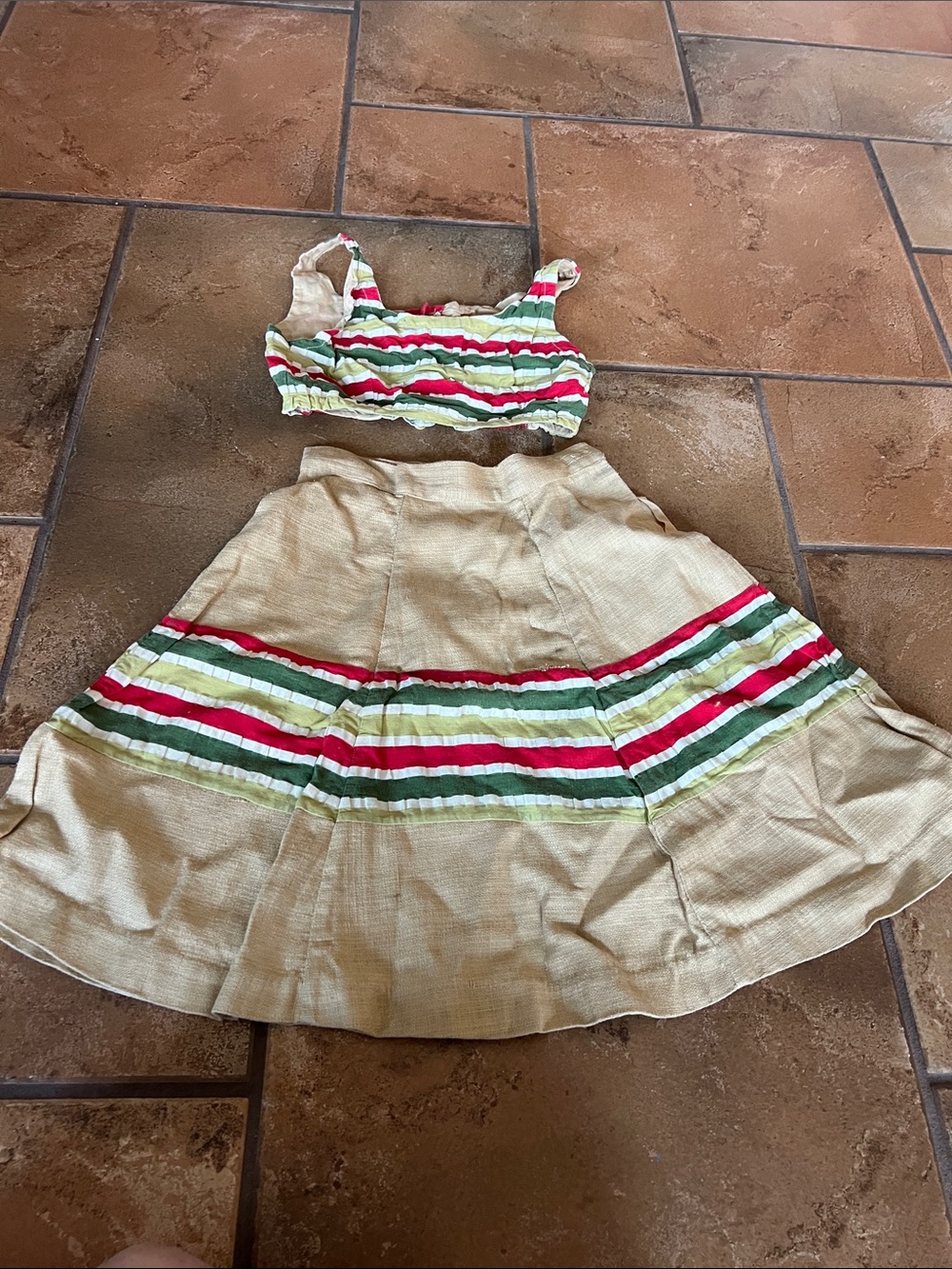 VINTAGE 1960’s KATE GREENAWAY TOP & SKIRT